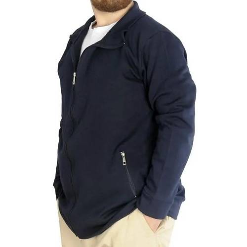 Buyuk Beden Erkek H�rka Fermuarl� Stell Dik Yaka 20571 Lacivert