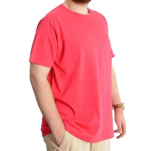 B�y�k Beden Erkek T-shirt Basic 20031 Mercan