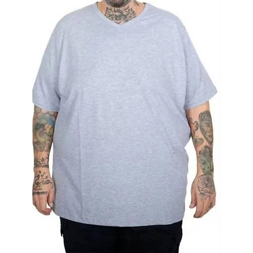 B�y�k Beden T-Shirt V Yaka Likral� 20150 Grimelanj
