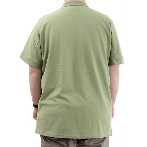 B�y�k Beden Erkek T-Shirt Polo Yaka Cepli Klasik 20550 �a�la