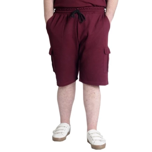 B�y�k Beden Erkek �ort Kargo Cep Waffle 23500 (Bordo)