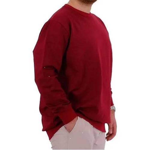 B�y�k Beden Erkek Sweat B�s Yaka U24174  Bordo