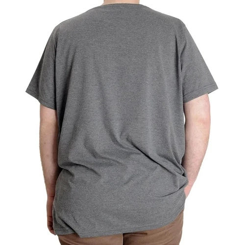 B�y�k Beden Erkek T-shirt UVELLE SAISON 23112 Antramelanj