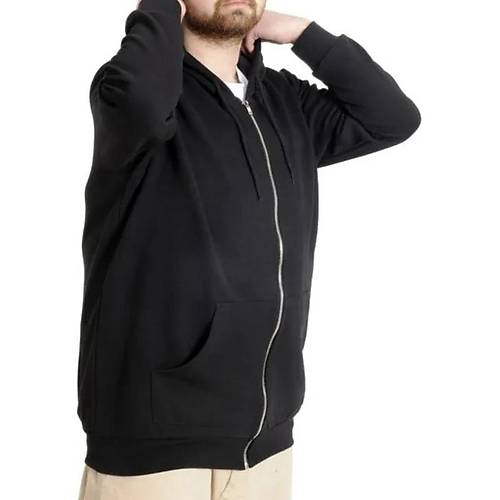 Erkek H�rka Kapson Fermuarl� Steel Interlock 21600 Siyah