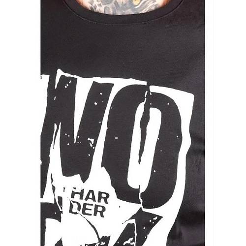B�y�k Beden T-Sh�rt Work Harder 26166 S�YAH