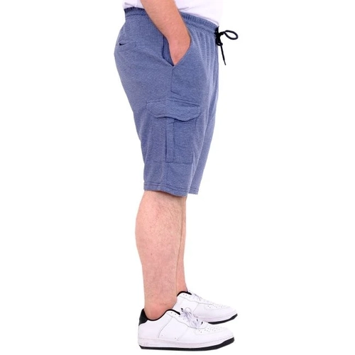 B�y�k Beden Erkek �ort Kargo Cep WAFFLE 23500 Koyu Mavi