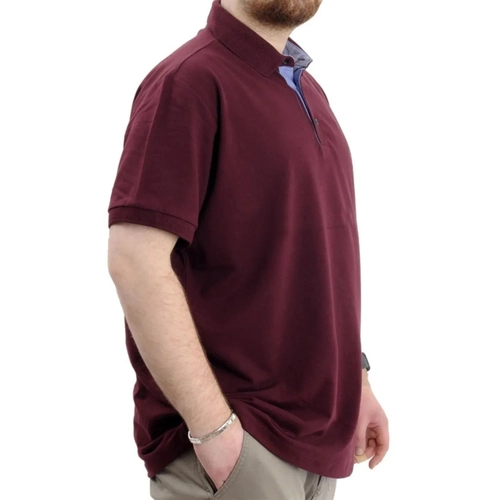 Battal Beden Erkek Tshirt Polo Yaka Nak��l� Klasik Pike 20553 M�rd�m