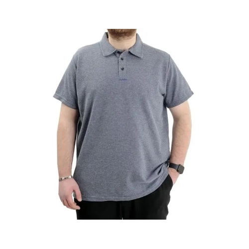 B�y�k Beden Erkek Ti��rt Polo Yaka MAN WAFFLE 23461 Lacivert