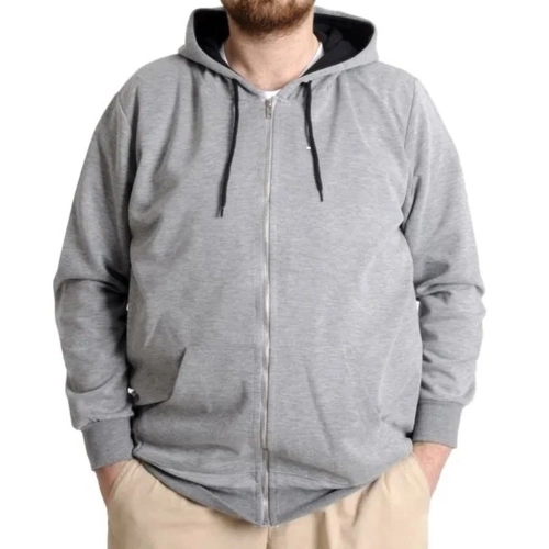 Erkek H�rka Kapson Fermuarl� Steel Interlock 21600 Gri Melanj