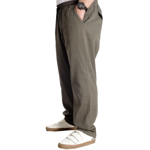 B�y�k Beden Erkek Gabardin Kargo Jogger Pantolon Do�a 21928 Haki