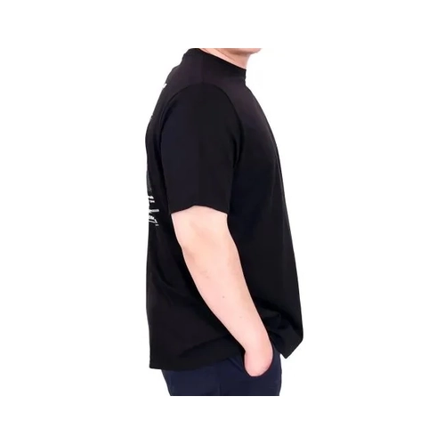 B�y�k Beden Erkek T-Shirt Bisiklet Yaka GREAT 25024 Siyah