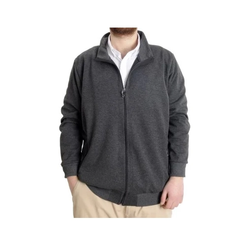 Buyuk Beden Erkek H�rka Fermuarl� Stell Dik Yaka 20571 Antramelanj