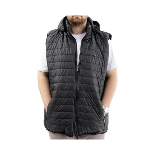 B�y�k Beden Yelek Kapitone Kap�onlu 22600 Siyah