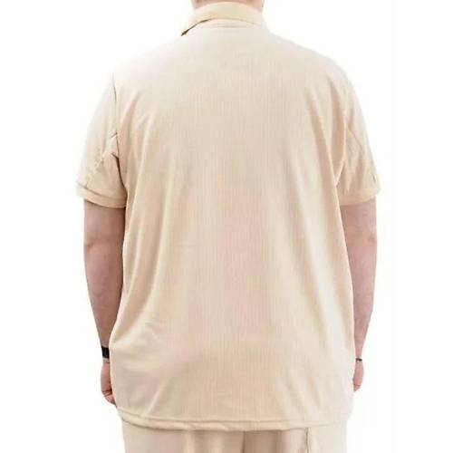 B�y�k Beden Erkek Ti��rt Polo Yaka JAKAR 24337 Bej
