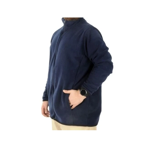 B�y�k Beden Erkek Fermuarl� Polar H�rka Dik Yaka 22550 Lacivert