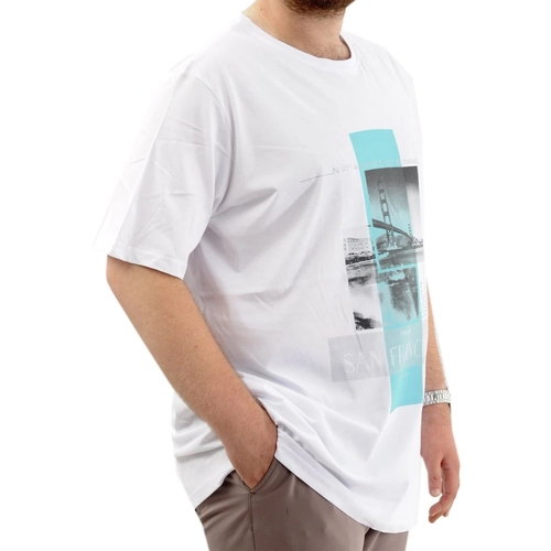  B�Y�K BEDEN T-SH�RT BIS YAKA FRANSICIO 24086 BEYAZ