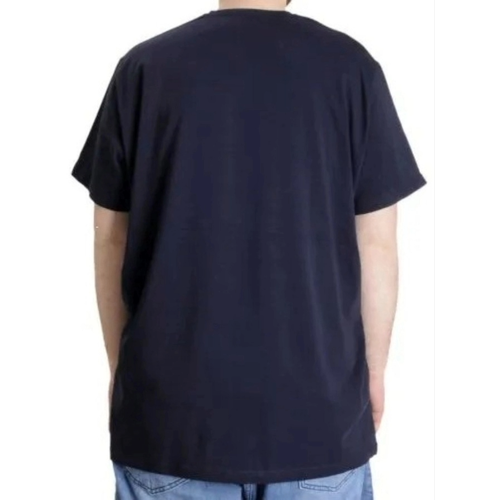 B�y�k Beden T-Shirt V Yaka Likral� 20150 Lacivert