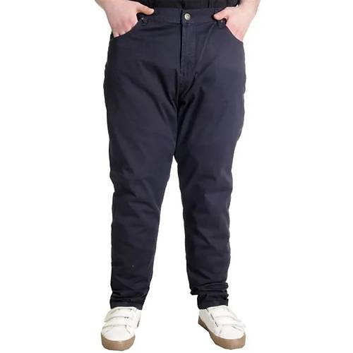 B�y�k Beden Pantolon Keten 5cep Milano Classic 20902 Lacivert