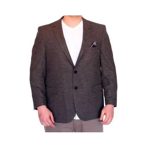 B�y�k Beden Erkek Klasik Blazer Ceket BRITANYA 23028 FUME