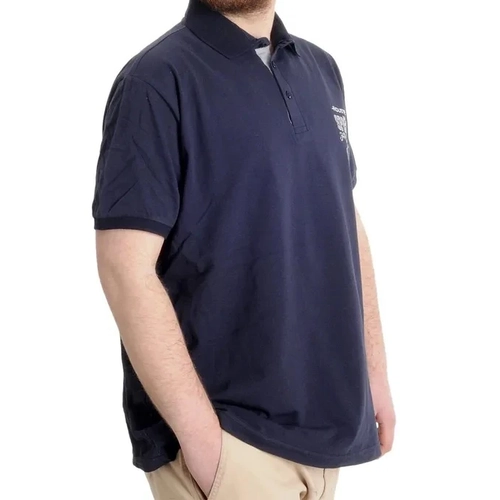 B�y�k Beden Erkek T-shirt Polo INDUSTRY 23316 Lacivert