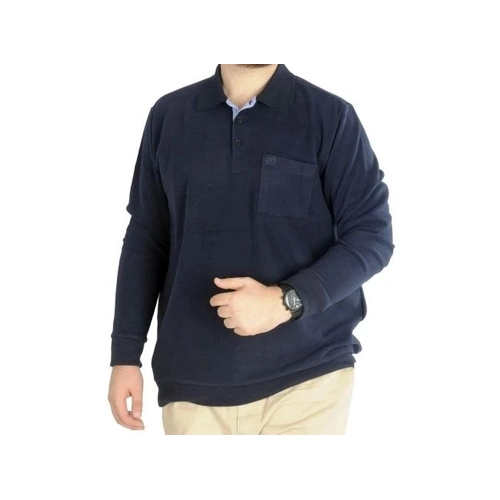 Erkek Sweat Polo Cepli Selanik Basic 20441 Lacivert