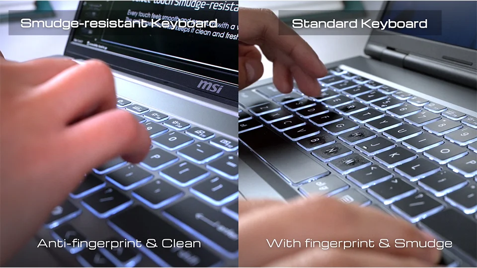 Smudge Resistant Keyboard