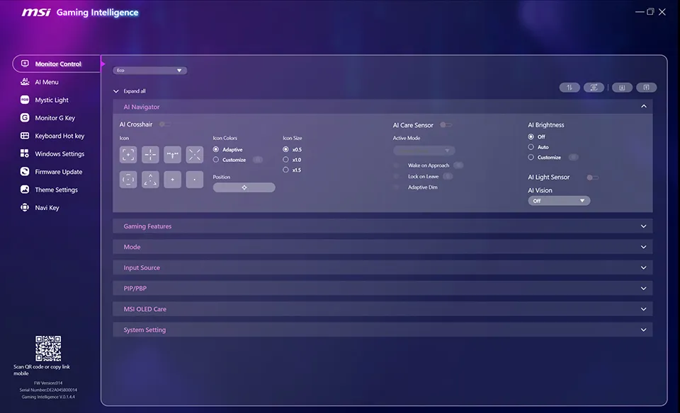 Monitor Control AI Navigator