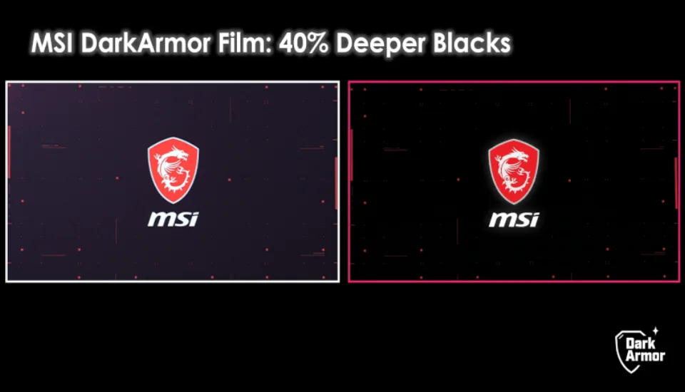 QD-OLED Ekranlar Neden Mor G�r�n�yor MSI DarkArmor Film Bu Sorunu Nas�l ��z�yor