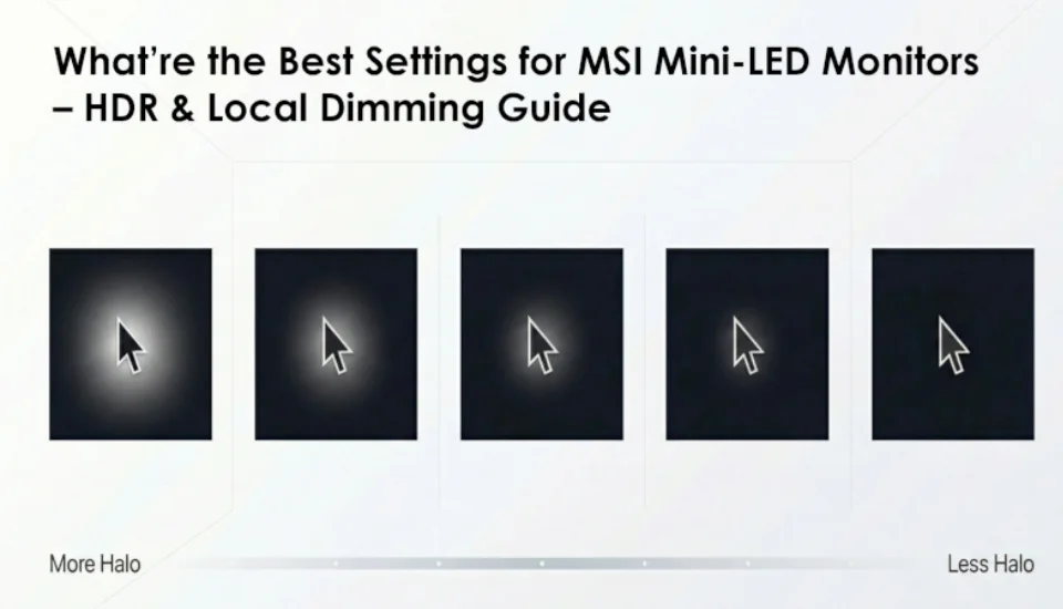 MSI Mini-LED Monit�rler ��in En �yi Ayarlar Nelerdir � HDR ve Yerel Karartma Rehberi