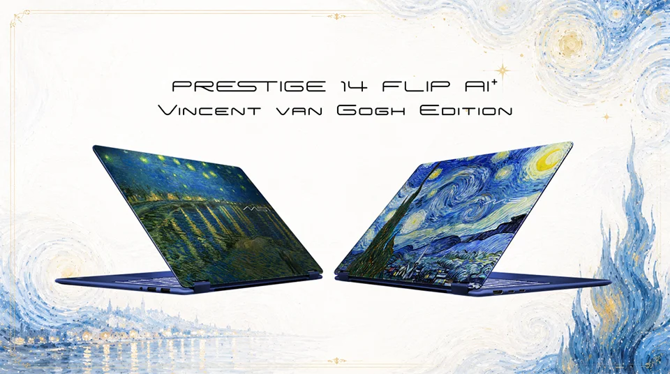 MSI Prestige 14 Flip AI+ laptop