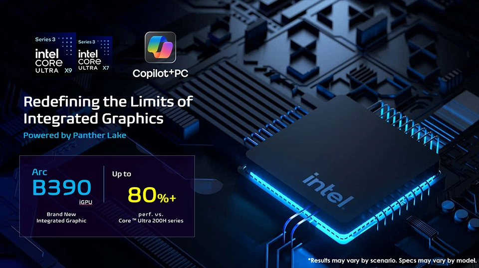 The Core Ultra X-series offers even higher performance levels suitable for demanding workloads.