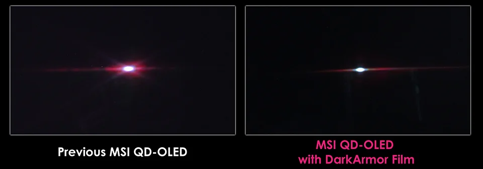MSI QD-OLED with DarkArmor Film