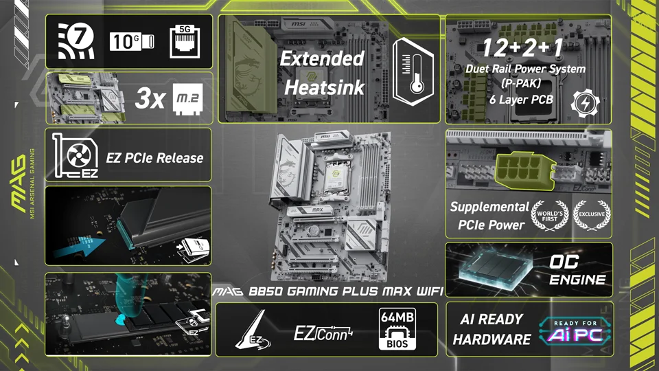 MAG B550 GAMING PLUS MAX WIFI