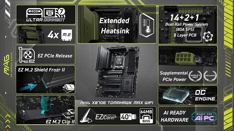 MAG X870E TOMAHAWK MAX WIFI