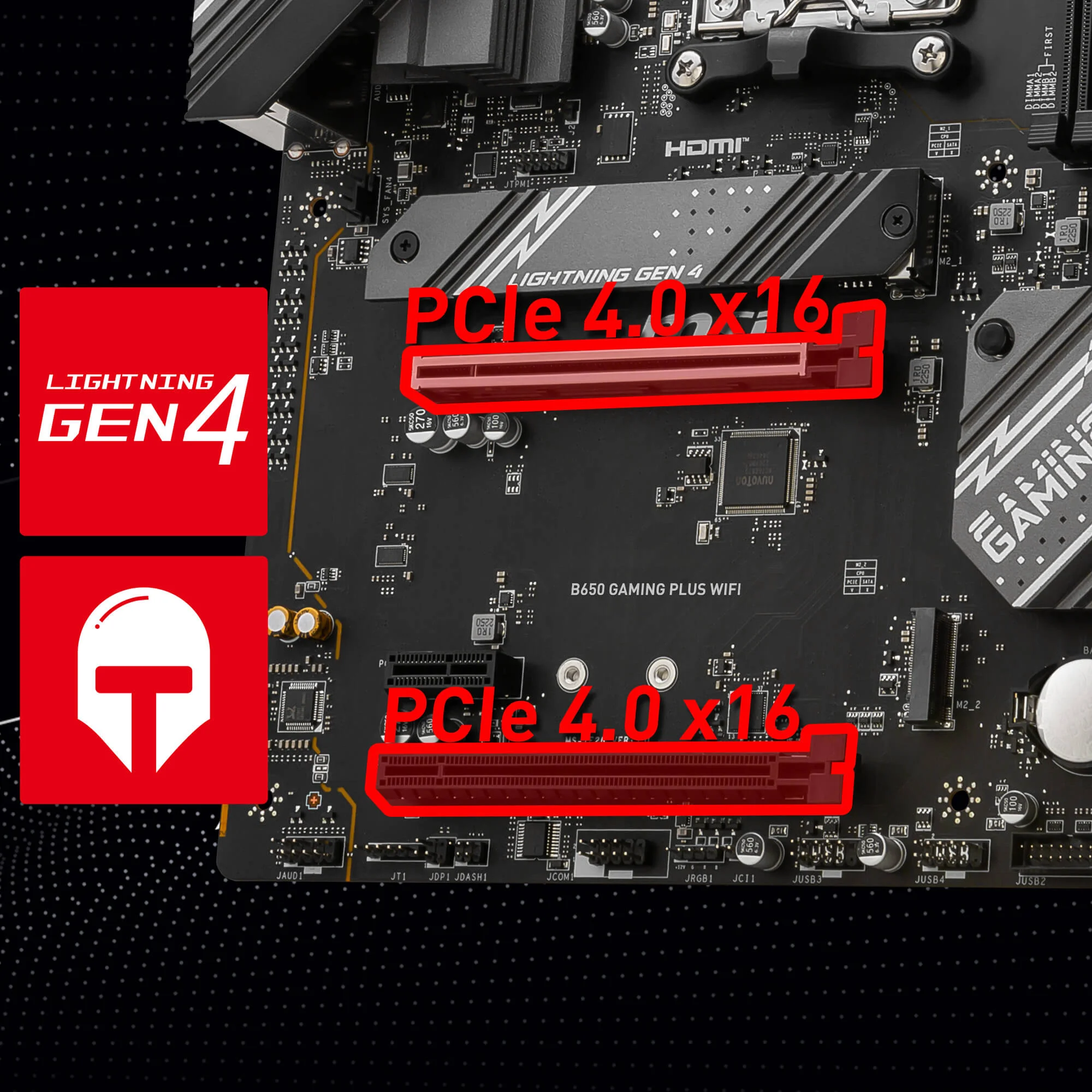 Document 2 x G��LEND�R�LM�� PCIe 4.0 x16 MSI PCI Express Steel Armor slotlar� a��r ekran