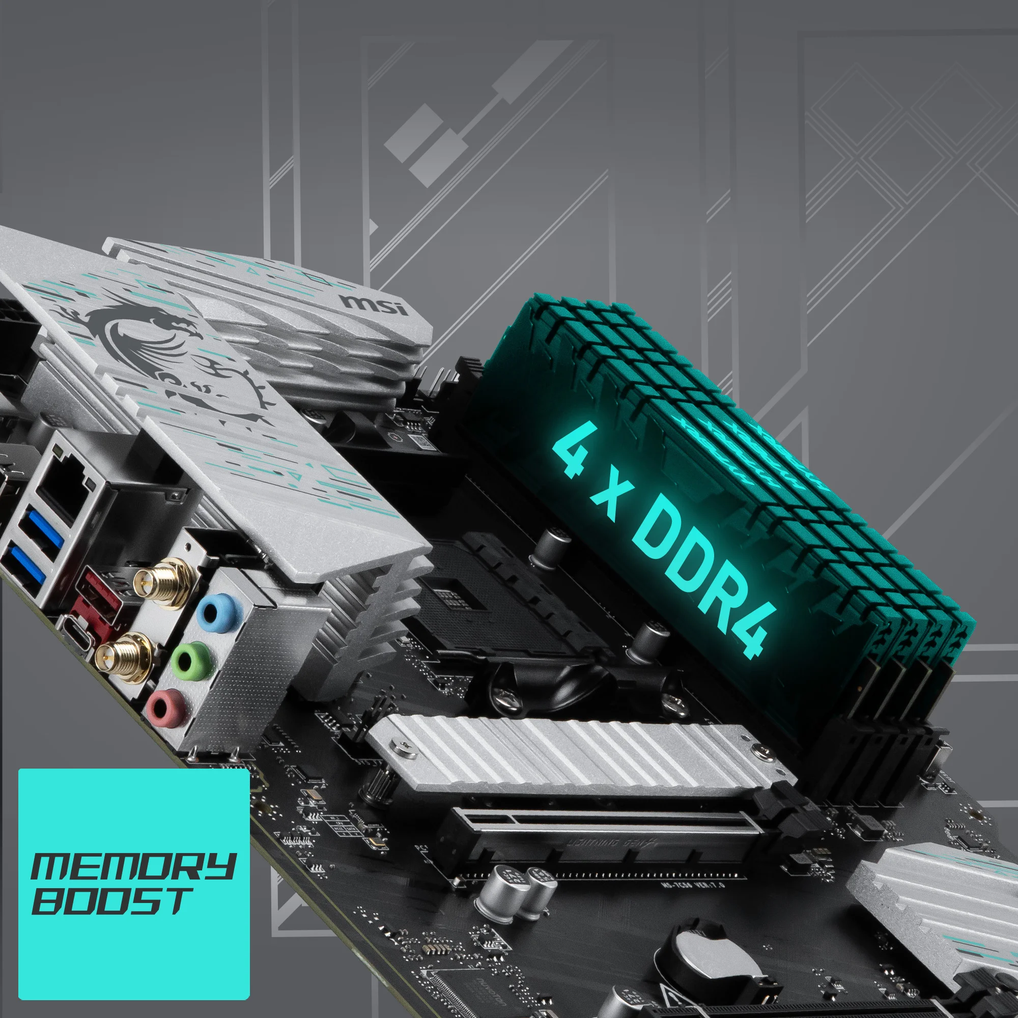 Document 4 x DDR4 Dual Channel (4400+ MHz/OC)* DDR4 Boost: DDR devrelerinin di�er bile�en