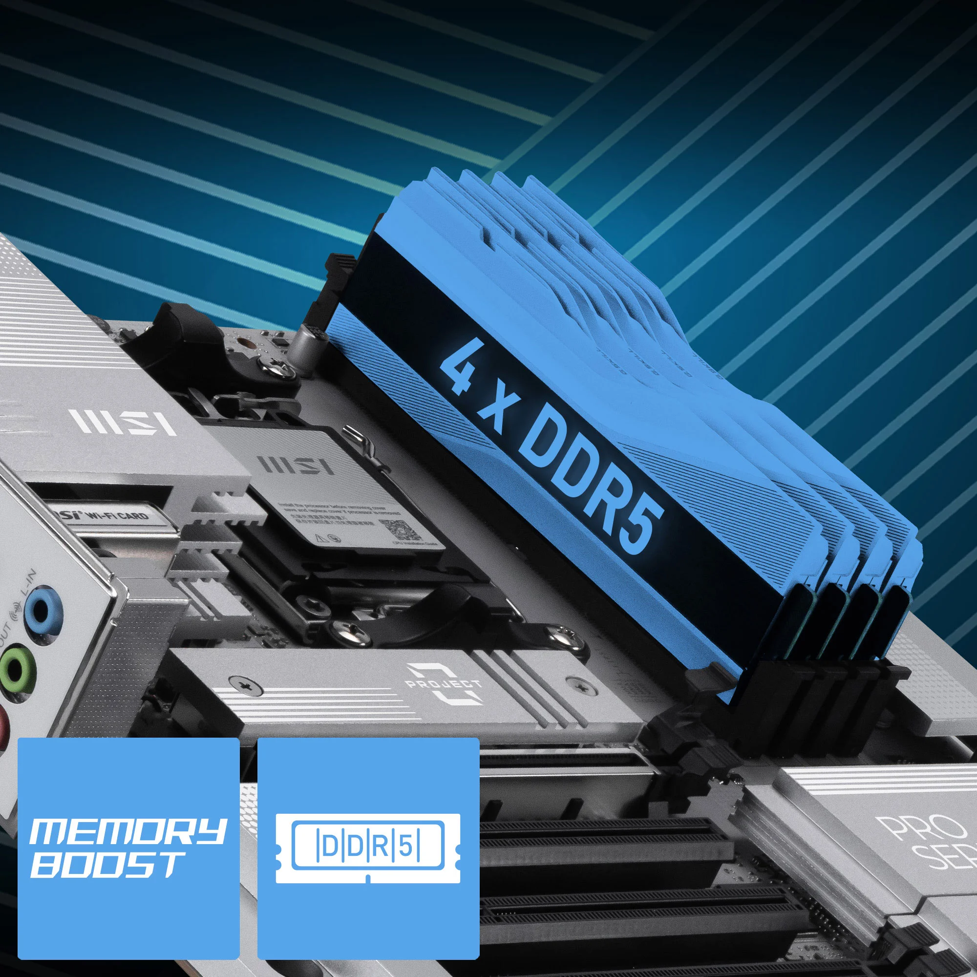 Document 4 x DDR5 Dual Channel (8200+ MT/s OC)* Memory Boost: Tamamen izole edilen DDR de