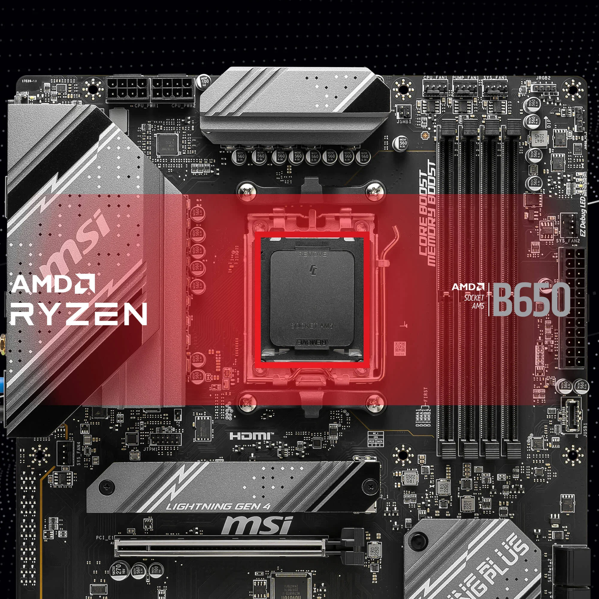 Document AMD Ryzen 7000 ��lemcileri destekler B650 GAMING PLUS WIFI anakart AMD Ryzen 7