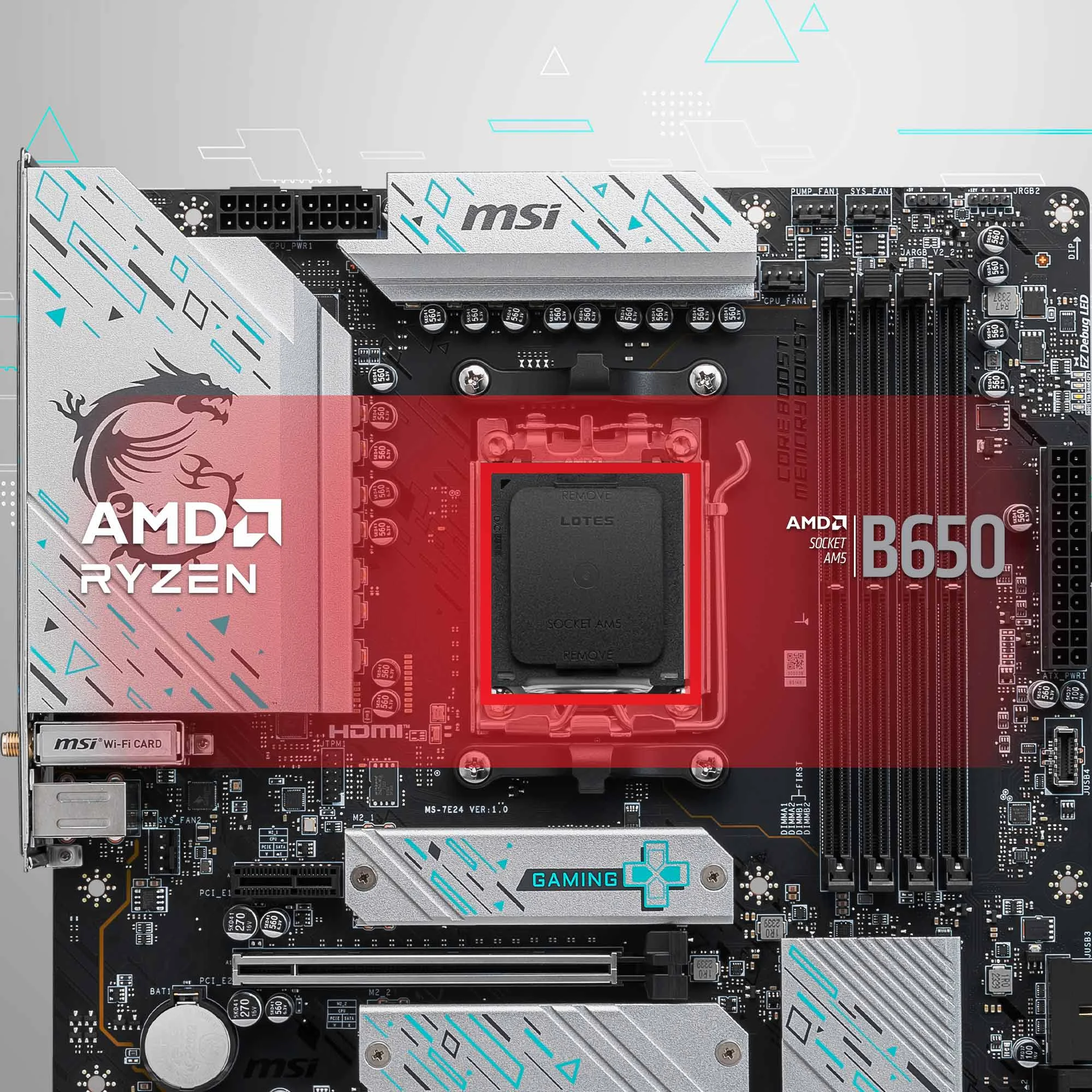 Document AMD Ryzen 7000 ��lemcileri destekler B650M GAMING PLUS WIFI anakart AMD Ryzen