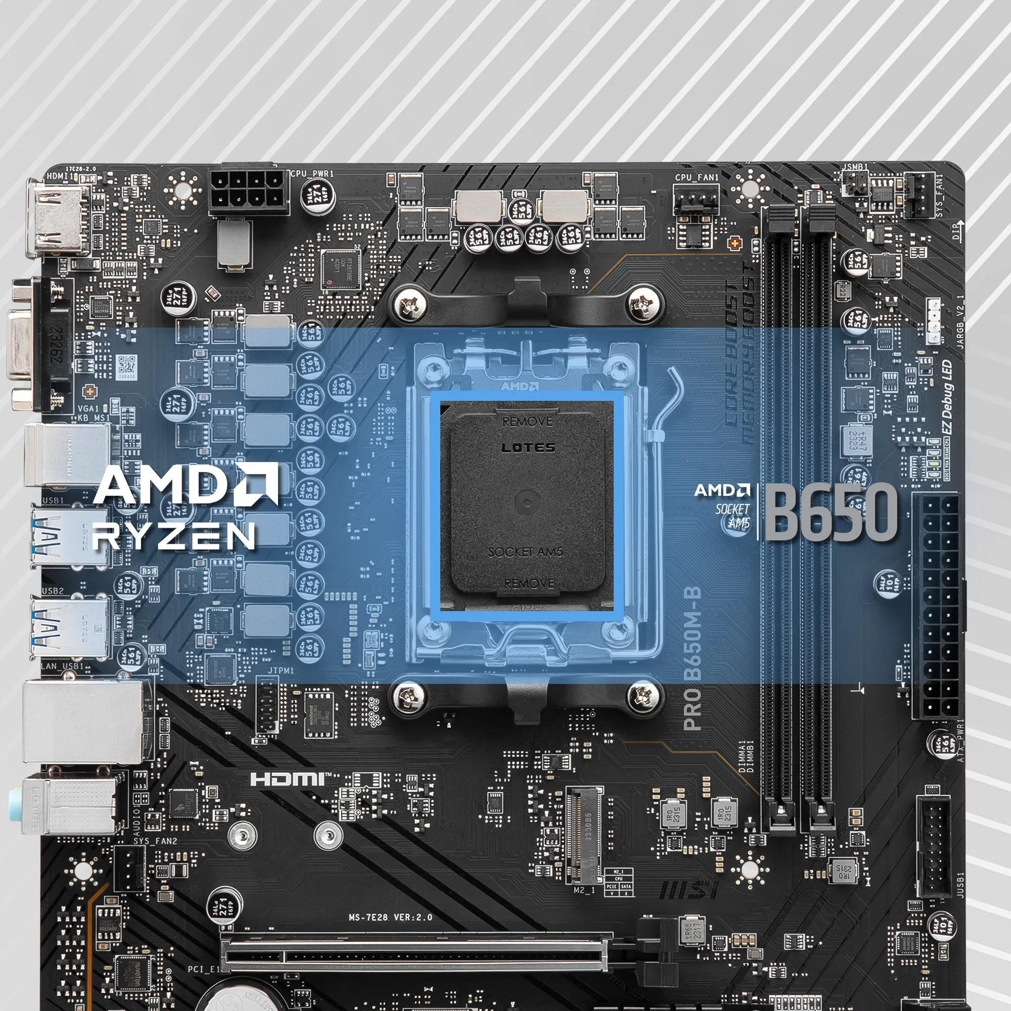 Document AMD Ryzen 7000 ��lemcileri Destekler PRO B650M-B anakart AMD Ryzen 7000 ��lemcil