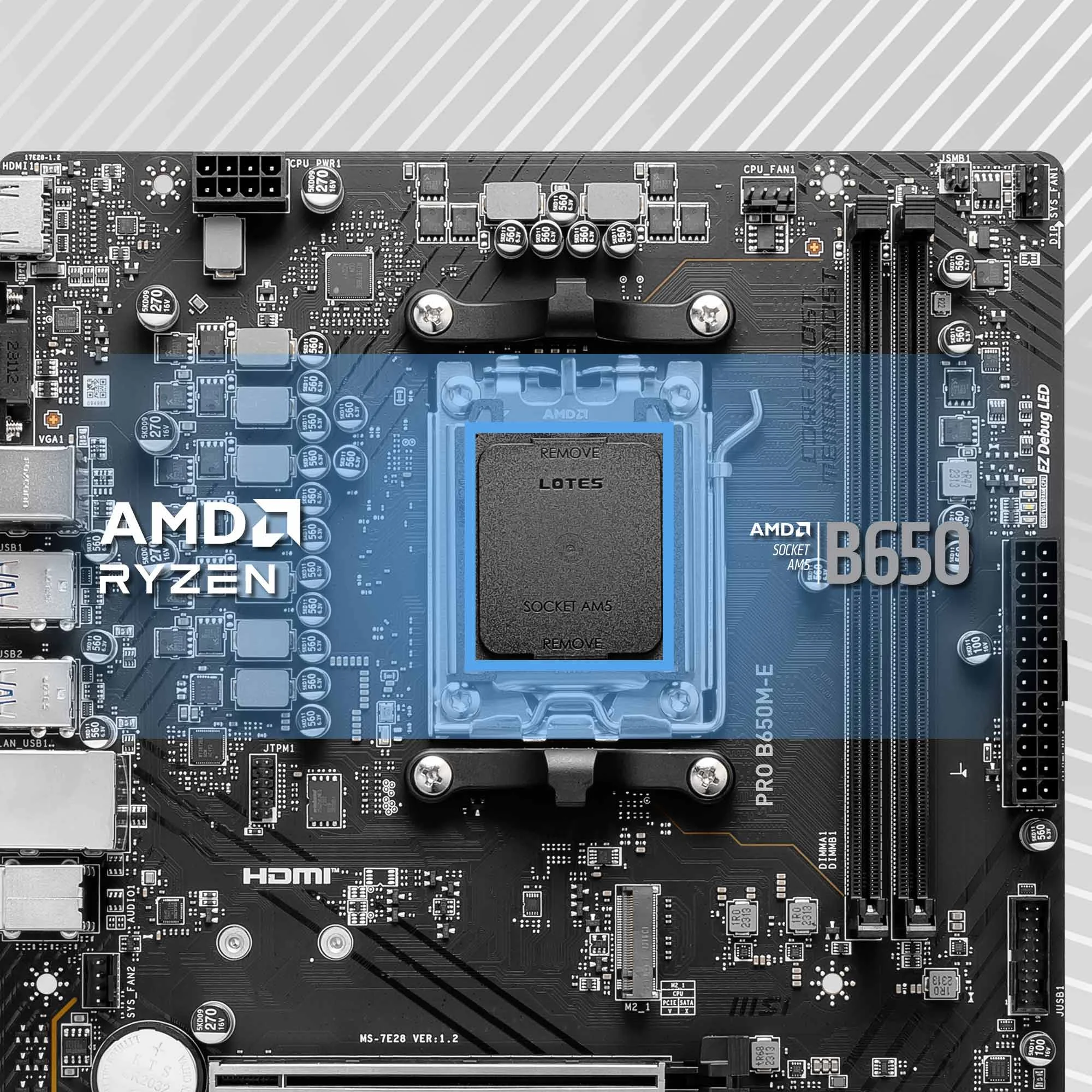 Document AMD Ryzen 7000 ��lemcileri Destekler PRO B650M-E anakart AMD Ryzen 7000 ��lemcil