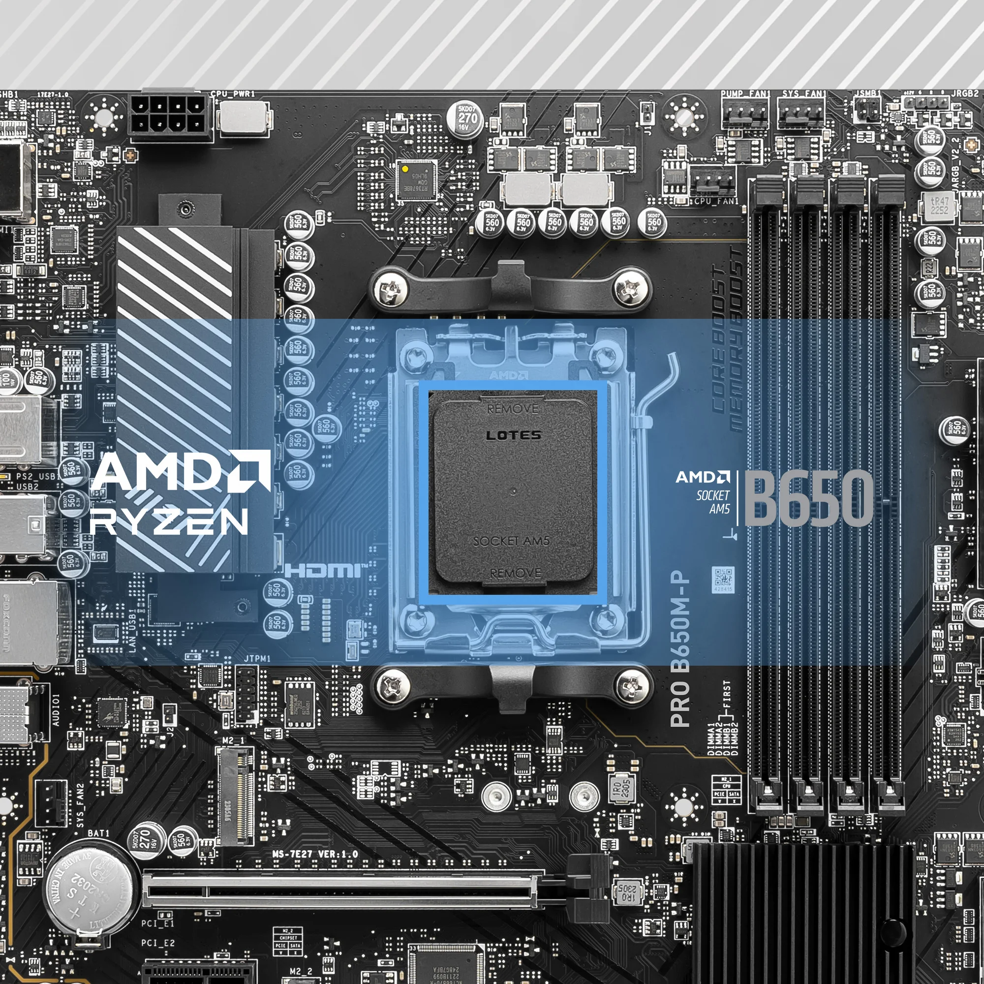 Document AMD Ryzen 7000 ��lemcileri Destekler PRO B650M-P anakart AMD Ryzen 7000 ��lemcil
