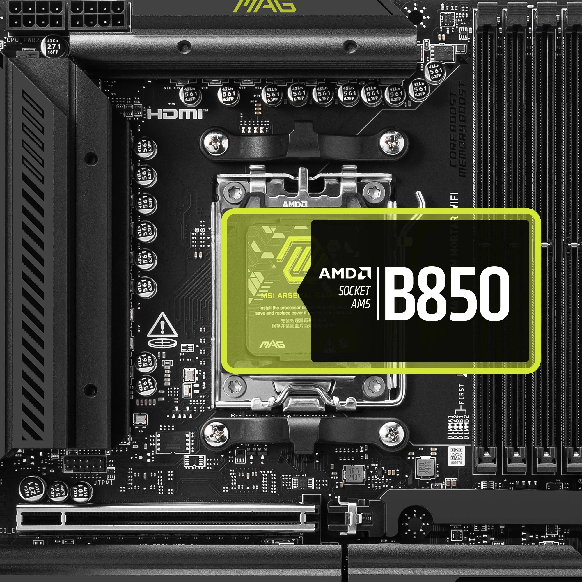 Document AMD Ryzen 9000 / 8000 / 7000 Masa�st� ��lemcilere Destek MAG B850M MORTAR WIFI a