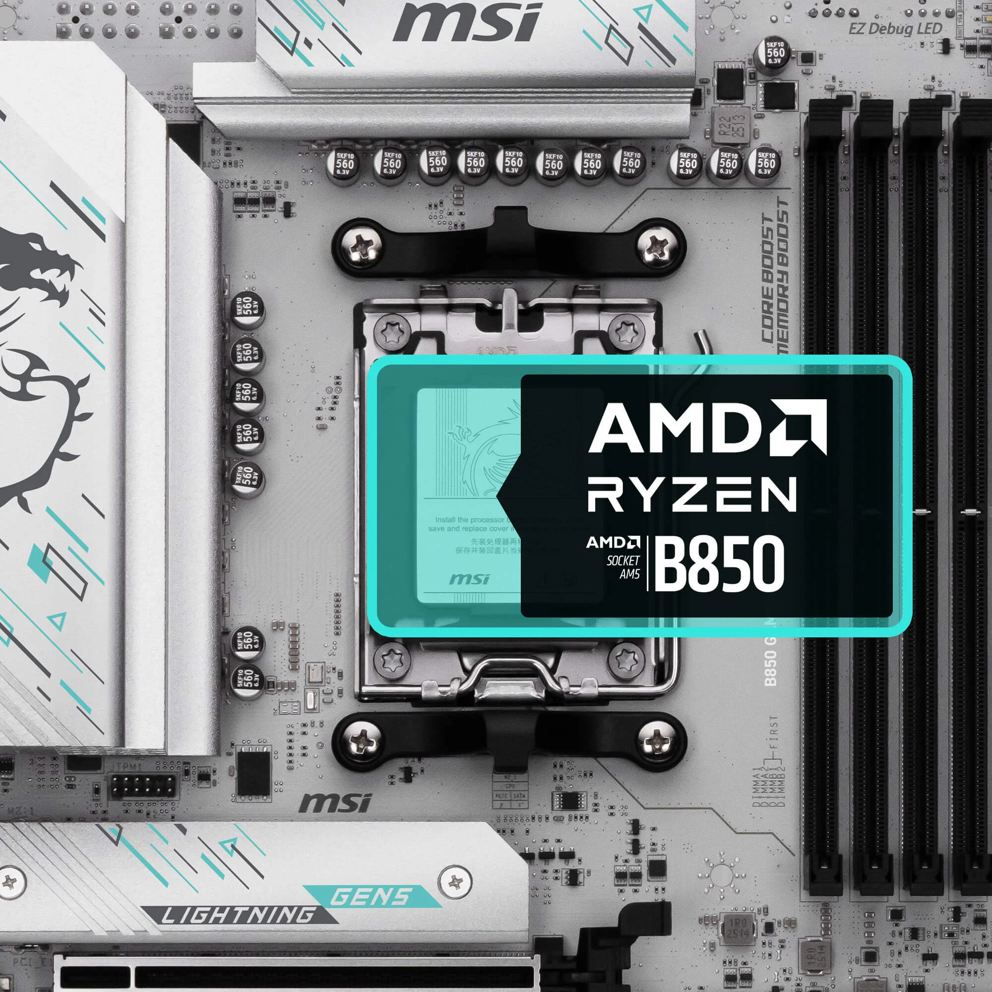 Document AMD Ryzen 9000 / 8000 / 7000 Serisi i�lemcileri destekler. B850 GAMING PLUS WIFI
