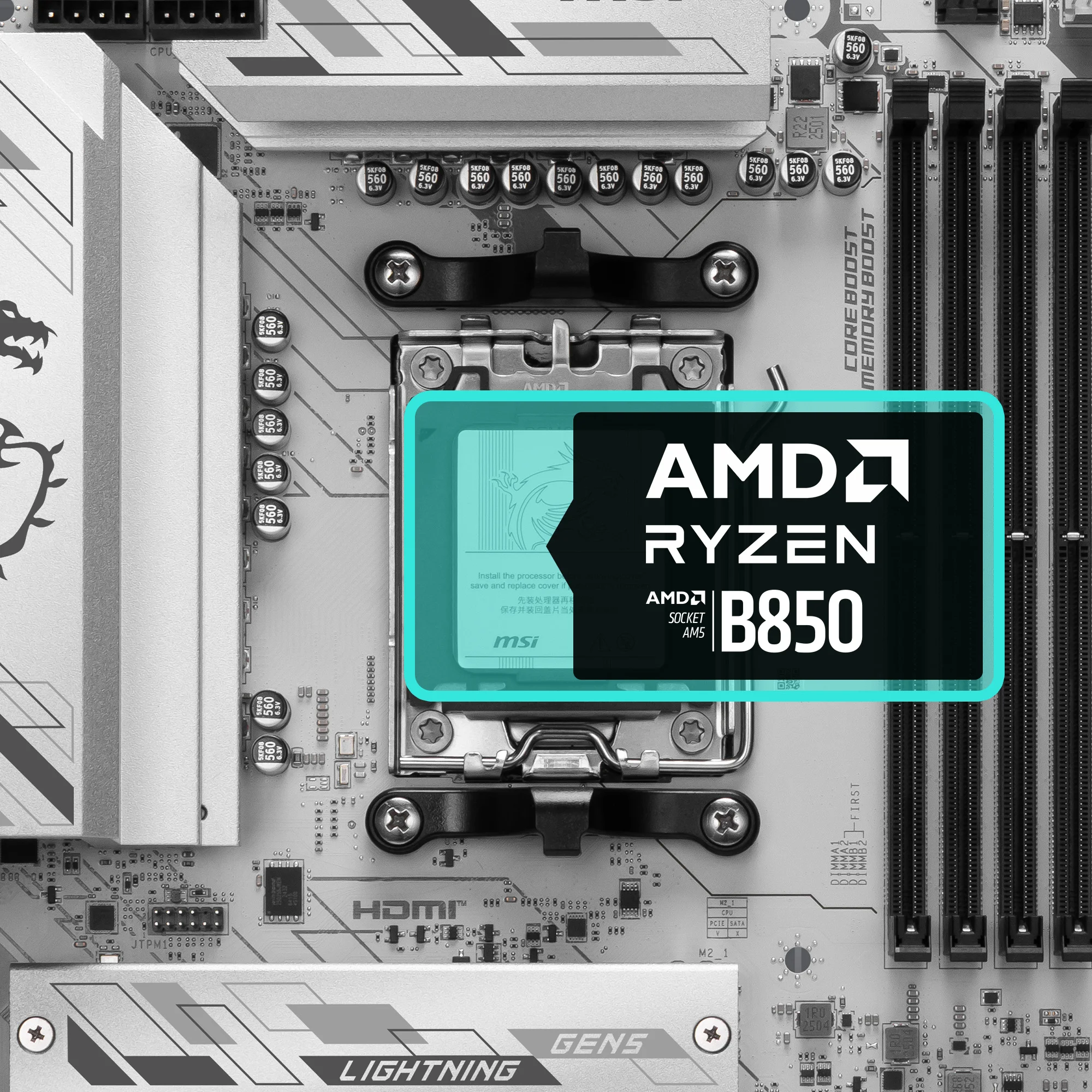 Document AMD Ryzen 9000 / 8000 / 7000 Serisi ��lemcileri Destekler B850 GAMING PLUS WIFI6