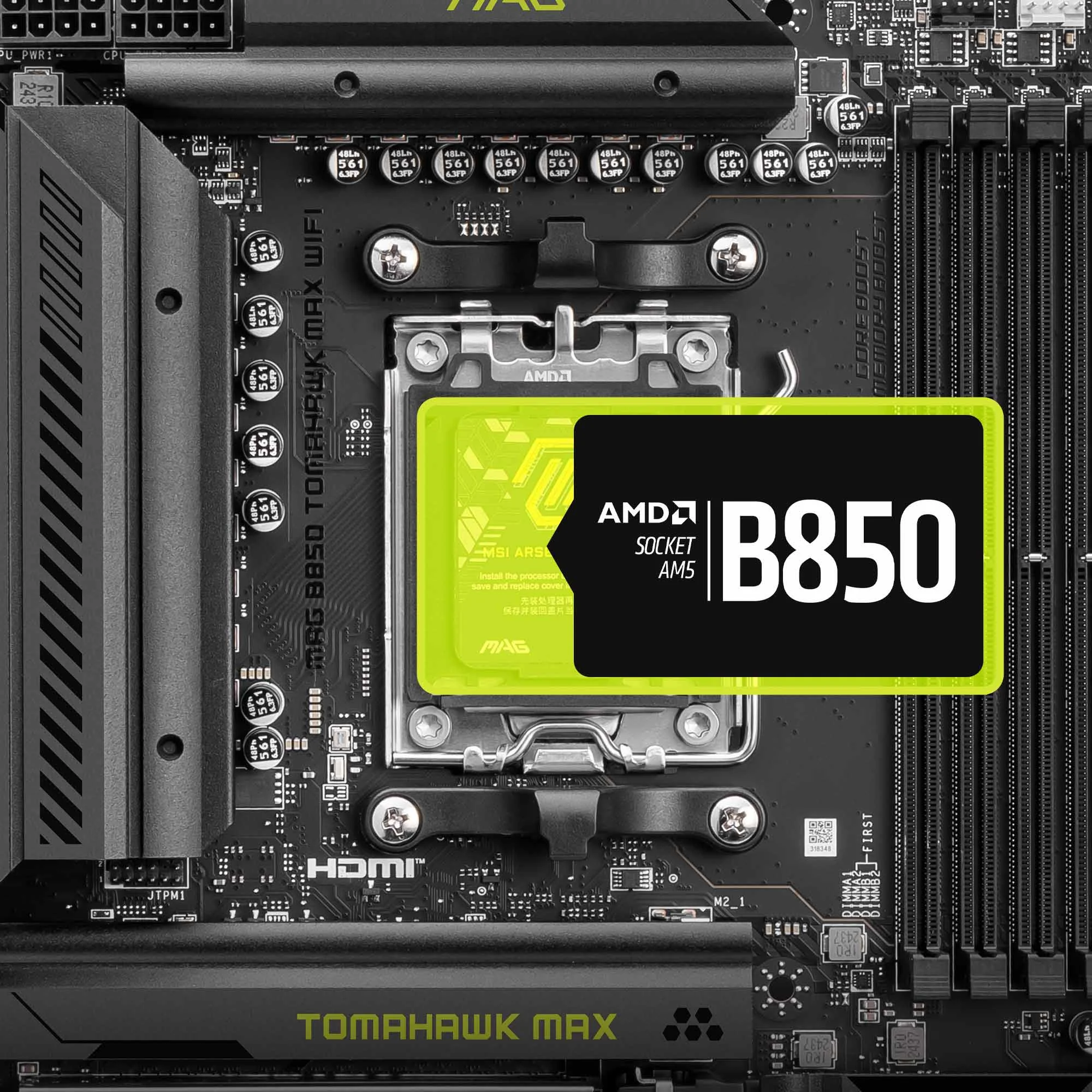 Document AMD Ryzen 9000 / 8000 / 7000 Serisi ��lemcileri Destekler MAG B850 TOMAHAWK MAX