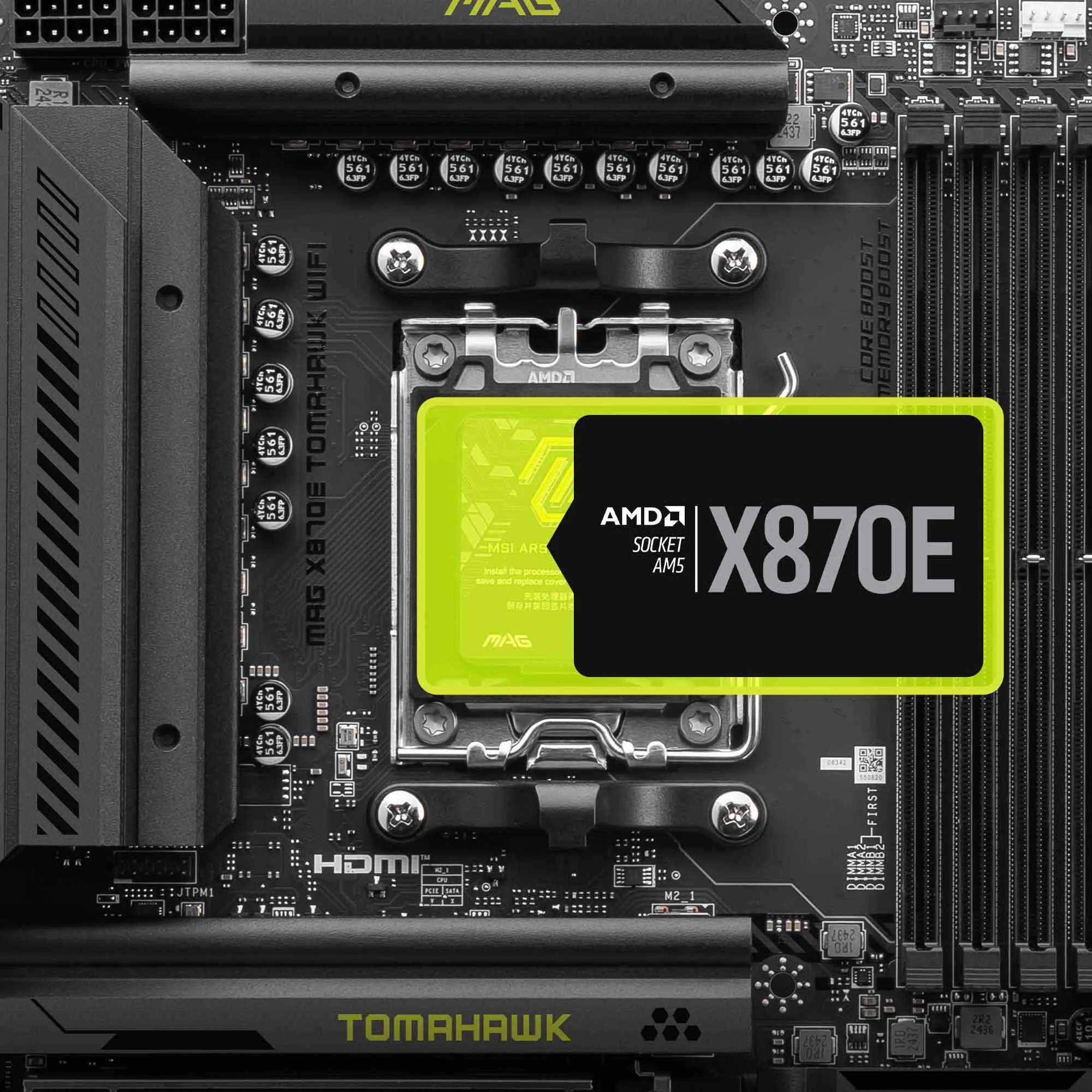 Document AMD Ryzen 9000 / 8000 / 7000 Serisi ��lemcileri Destekler MAG X870E TOMAHAWK WIF