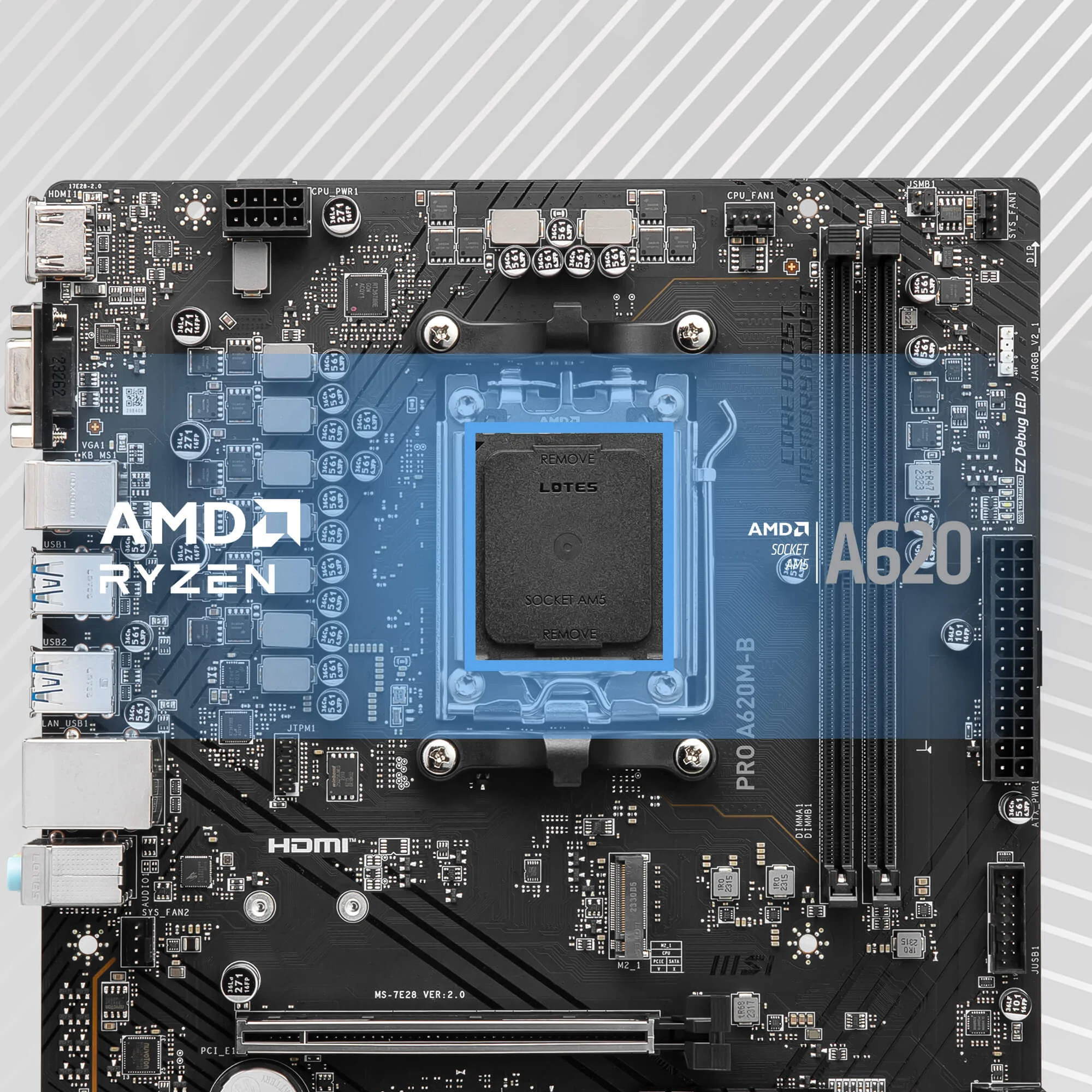 Document AMD Ryzen 9000 / 8000 / 7000 Serisi ��lemcileri Destekler PRO A620M-B anakart AM