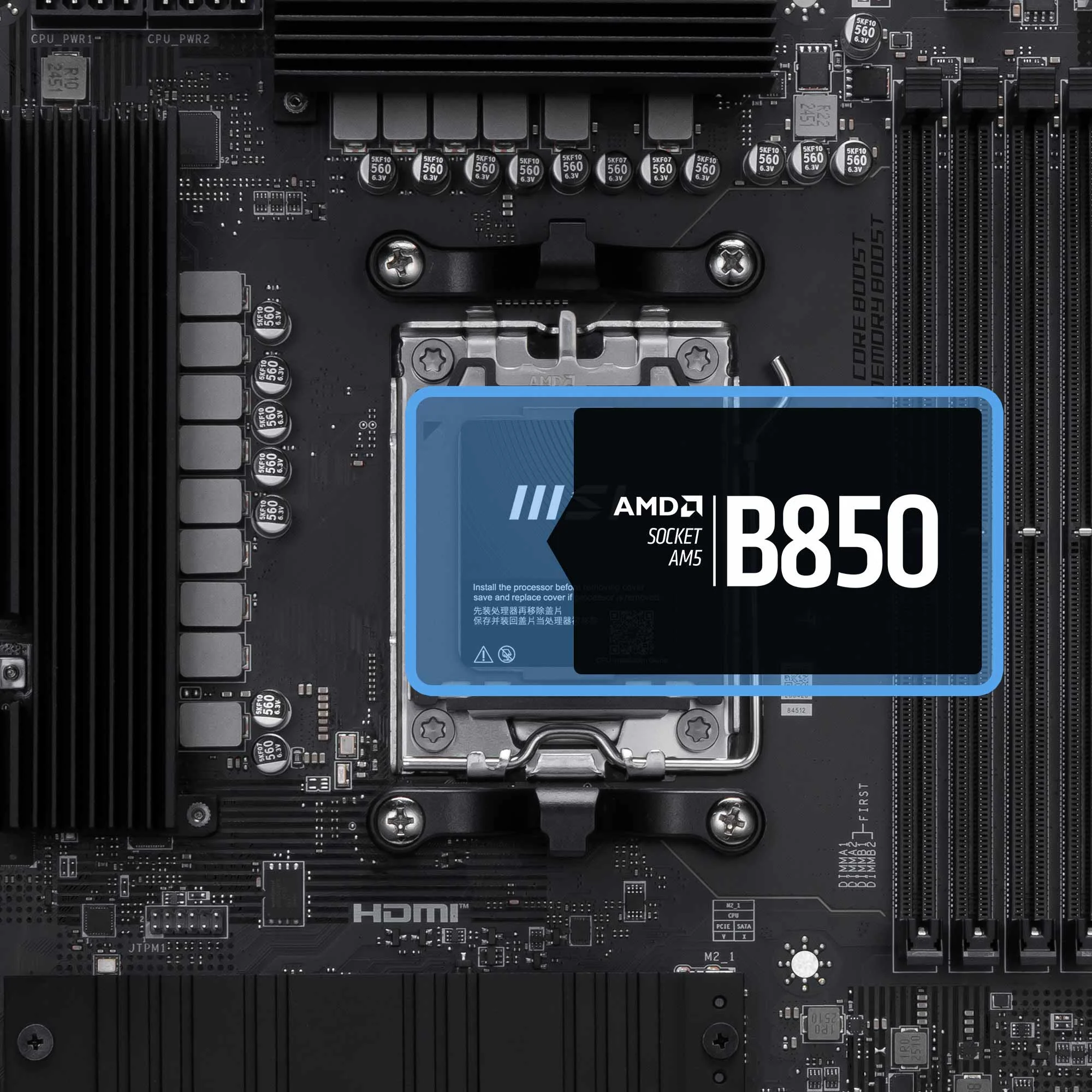 Document AMD Ryzen 9000 / 8000 / 7000 Serisi i�lemcileri destekler. PRO B850-S WIFI6E ana