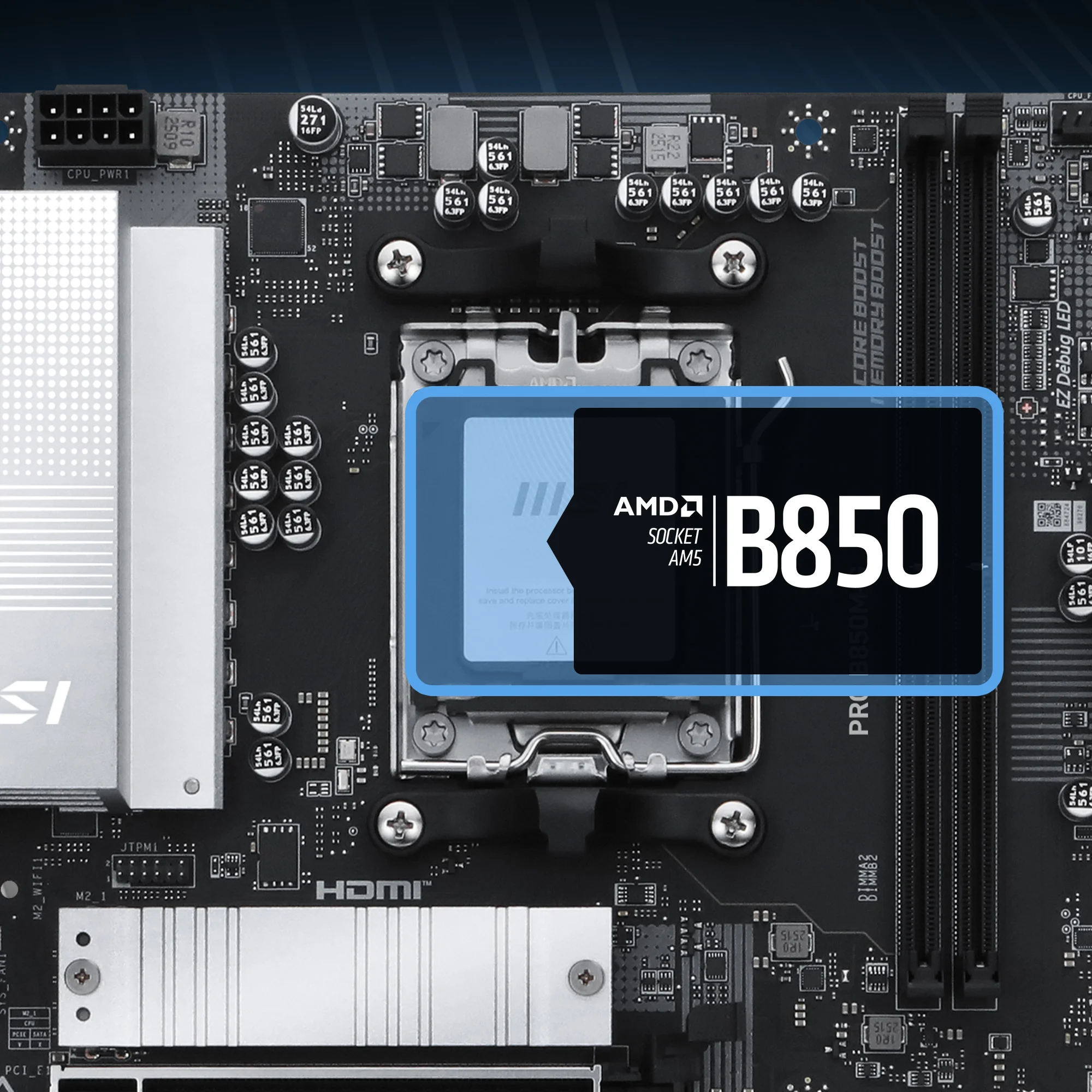 Document AMD Ryzen 9000 / 8000 / 7000 serisi i�lemcileri destekler PRO B850M-G anakart AM